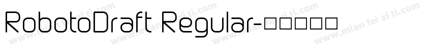 RobotoDraft Regular字体转换
